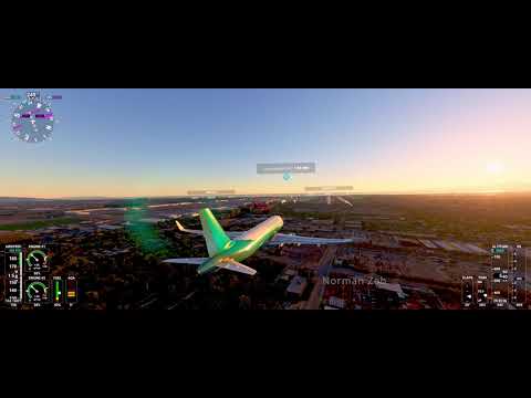 KLAX Microsoft Flight Simulator - Dual Landing with LIVE Weather & traffic recorded earlier. (4K)