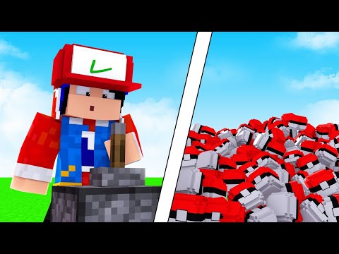 Minecraft: 100 POKEBOLAS em 1 MINUTO - POKEMON MASTERS Ep.12 « Nitro »