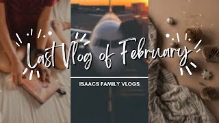 LAST VLOG OF FEBRUARY - TOP AYCE Sushi (Mukbang), Chuck E Cheese, DAISO | Isaacs Family Vlogs