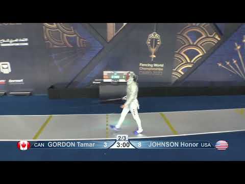 2022 245 T64 15 F S Individual Cairo EGY CHM YELLOW JOHNSON USA vs GORDON CAN