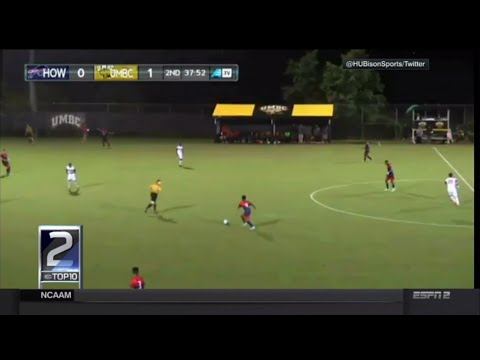 #HowardMSOC's Xavier Rajpaul's Goal Makes ESPN #SCTop at No. 2