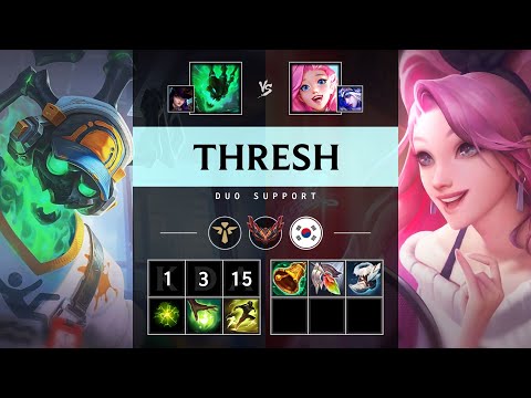 Thresh Support vs Seraphine - KR Grandmaster Patch 25.21
