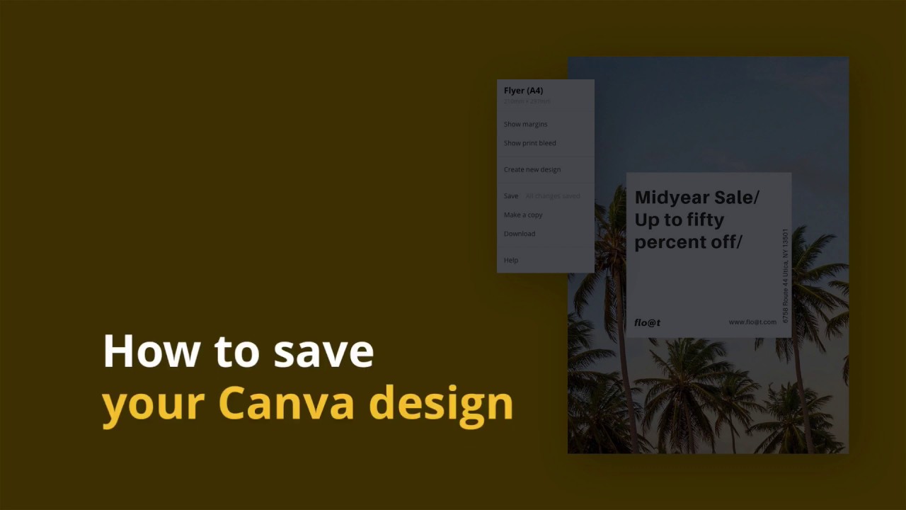 Save your Canva design