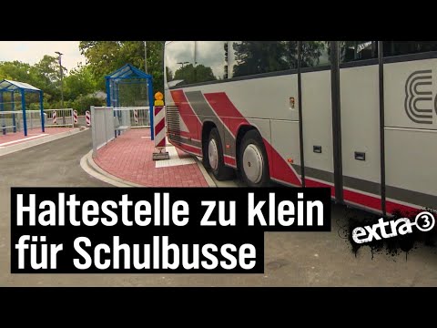 Realer Irrsinn: Teure neue Bushaltestelle zu klein für Busse | extra 3 | NDR