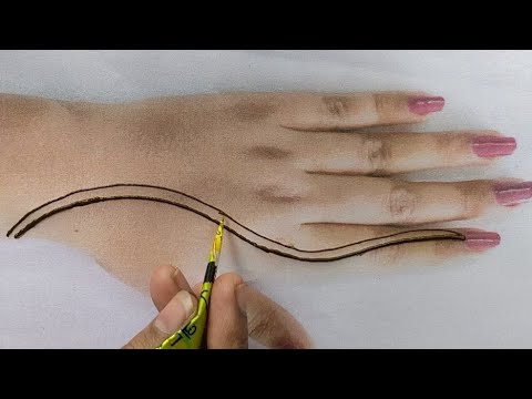 #New stylish simple henna design for beginners|#Festival Easy #Arabic mehndi design by Arfa Zaman Video