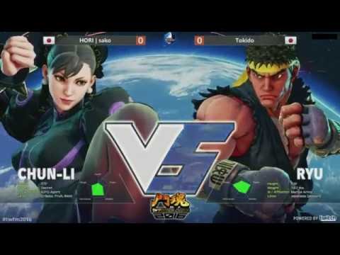 Street Fighter 5 Tournament - TWFighter 2016 - HORI sako (Chun-Li) v Tokido (Ryu)