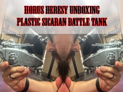 Horus Heresy Sicaran Battle Tank - Unboxing and Review