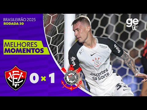 Gols e lances de Vitória x Corinthians