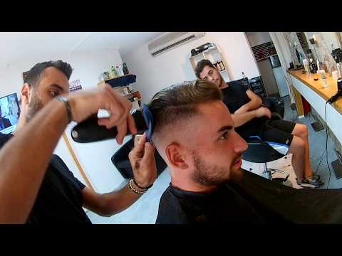 Mid Fade with Long Hair Men's Undercut Barber Tutorial Huge Transformation