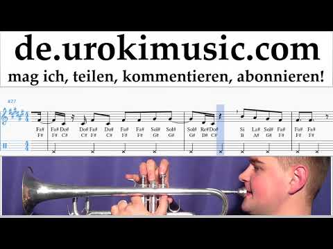 Trompetenunterricht Silvestre Dangond Nicky Jam - Cásate Conmigo Noten Lernen Teil#2 um-i995