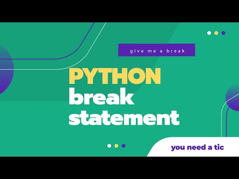 Python Tutorial For Beginners 18 Break In Python
