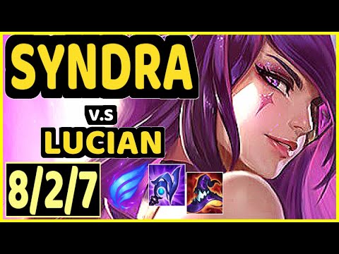 SYNDRA vs LUCIAN - 8/2/7 KDA MID CHALLENGER GAMEPLAY - EUW
