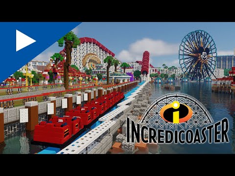 Mouskegamer - [4K] NEW Minecraft Incredicoaster from Disney California Adventure | ImagineFun 2021