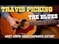 Travis Picking The Blues Fingerstyle Guitar Lesson With Tabs Sound Complete On Your Own
