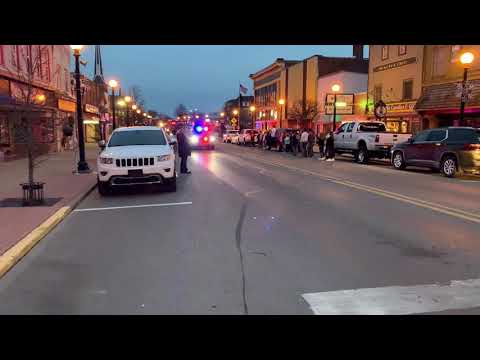 2020 Clarion Area Volleyball State Championship Escort Home through Clarion