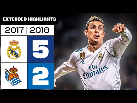 REAL MADRID 5-2 REAL SOCIEDAD 2017/18 | RESUMEN ampliado