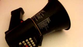 Video thumbnail for RADIO SHACK MEGAPHONE Musical Powerhorn Public Address Bull Horn Cheer Leading by The Silver V