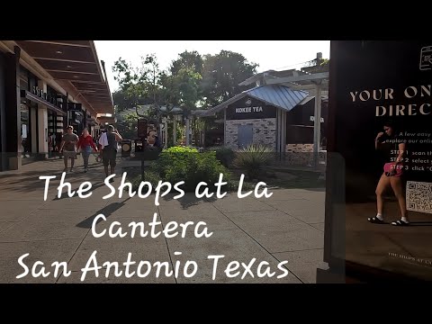 Exploring The Shops At La Cantera - San Antonio Texas. Evening Walking Tour.