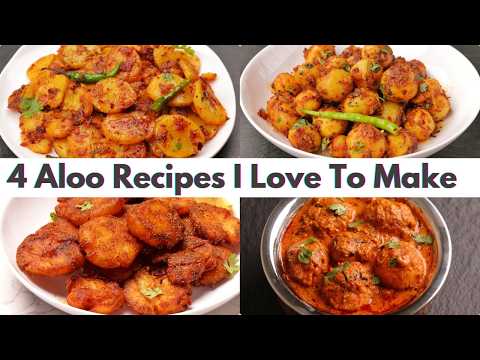 4 New & Easy Aloo Recipes For Lunch | New & Tasty Potato Recipes