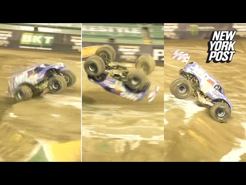 Monster truck makes a groundbreaking monster flip | New York Post