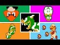 Fire Mario VS All Boss Battles Super Mario Bros