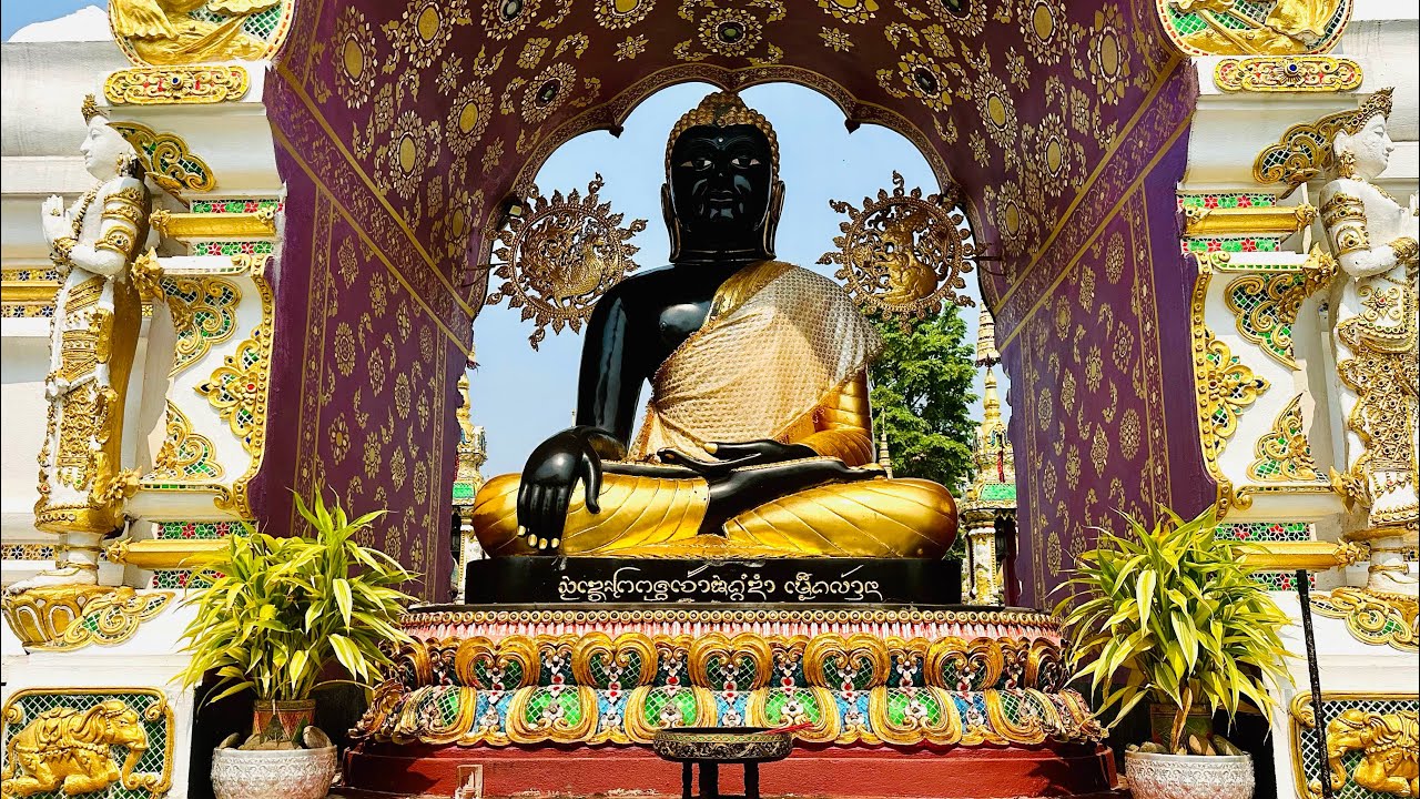 Embark on an exhilarating walking tour of the mesmerizing Wat Ming Mueang in Chiang Rai.