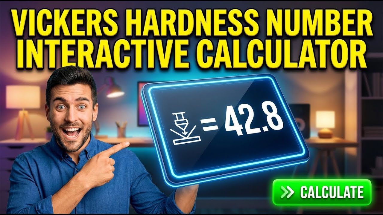 Vickers Hardness Number Interactive Calculator