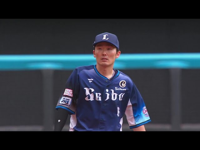 【2回裏】逆シングルで華麗に捌く!! ライオンズ・源田壮亮 三遊間深い位置から正確な送球!!  2024年7月27日 北海道日本ハムファイターズ 対 埼玉西武ライオンズ