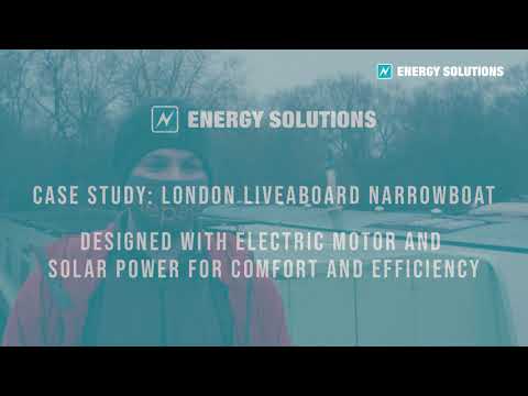 London based Narrowboat - Designed with Electric Motor & Solar Power for Comfort and Efficiency
