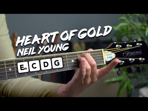 Play Heart Of Gold by Neil young with 4 easy chords