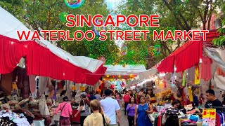 Singapore City Tour 4K : Waterloo Street Market 2026 @ShineWalkingTour