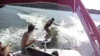 preview picture of video 'Clint Wake Surfing Pat Mayse'