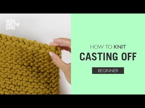 How to knit: Casting Off