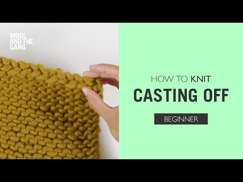 How to: Knit Casting Off poster