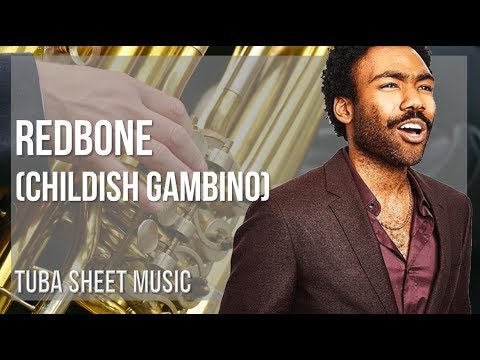 Tuba Sheet Music: How to play Redbone by Childish Gambino