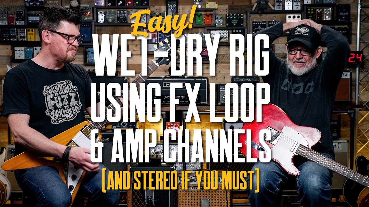 Easy Wet-Dry Guitar Amp Rig [With Amp Channels & FX Loop & Stereo The Way Andy Timmons Does It!]