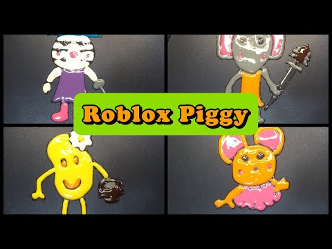 ROBLOX PIGGY PANCAKE ART - MOUSY, ZIZZY, ELLY, MR P I Rainbow Pancake Art