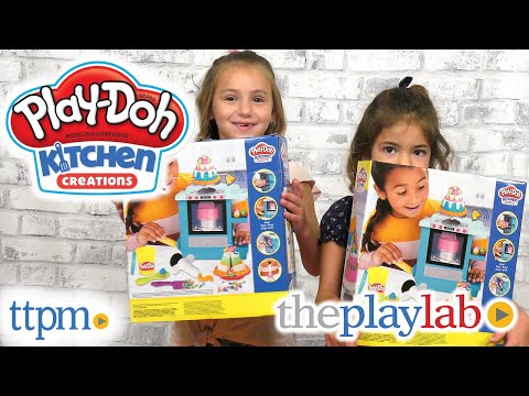Hasbro PLAY DOH plastilino rinkinys Rising Cake Oven, F13215L0 video