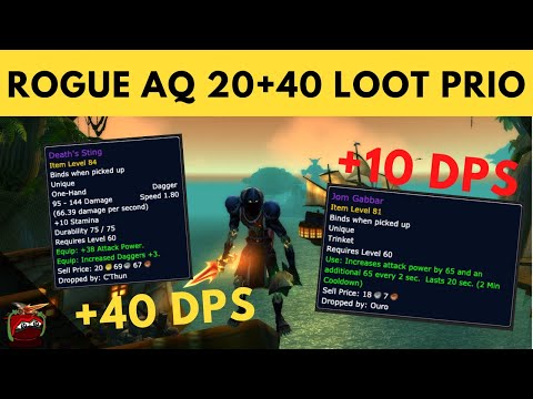 Why Jom Gabbar Is A Trap - Rogue AQ 20/40 Loot Prio Guide - Classic WoW