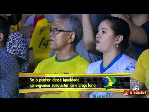 Mangueirão lotado cantando o Hino Brasileiro - Belém PA - 28/09/2011