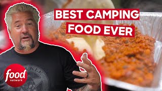 Guy Fieri Makes Camping Fried Chicken | Guy's All-American Road Trip