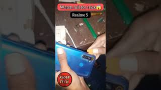 how to open back panel 🔥realme 5 ka back panel kaise khole #khantech #khantech92 #shorts