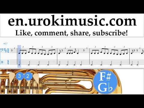Tuba lessons Jonas Blue - Mama Sheet Music Tutorial Part#2 um-i352