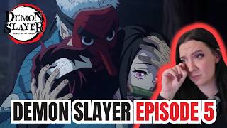 I'M ALWAYS CRYING | Demon Slayer Watch Party | Episode 5 | 鬼滅の刃 thumbnail