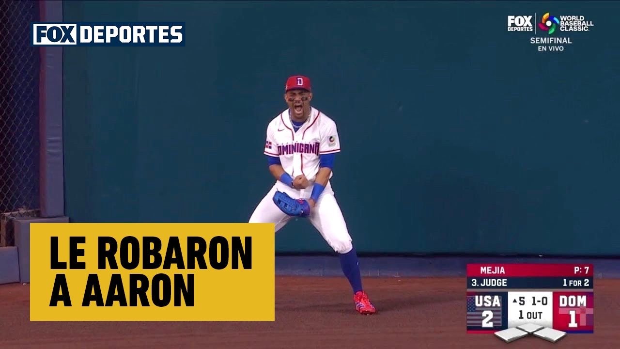 😳😎 LE ROBARON A AARON JUDGE, atrapada de Julio Rodríguez | USA 2-1 República Dominicana | WBC 2026