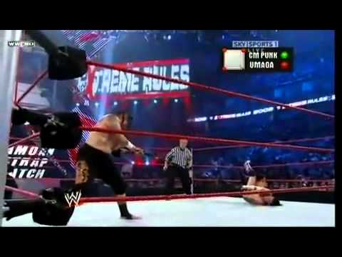 WWE Extreme Rules CM Punk Vs Umaga Samoan Strap Match 2/2