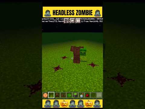 Spooky Minecraft Hacks: Headless Zombie Build