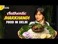 Mutton Curry Served On Sakhua Leaf Authentic Jharkhandi Food Experience At Sakhuuaa Thali Series
