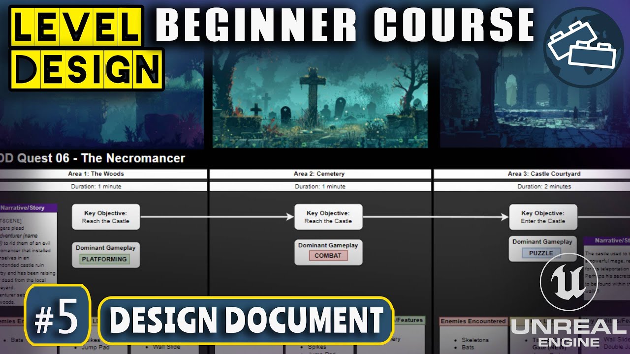 Level Design Beginner Course: #5 Design Document