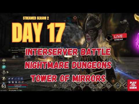 Legend of Ymir – S2 Day 17 Livestream | Interserver Battle ⚔ Nightmare Dungeons + Tower of Mirrors